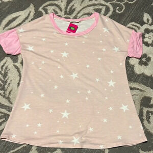 Blamin apparel top. New. Boutique bought. Pink with stars.